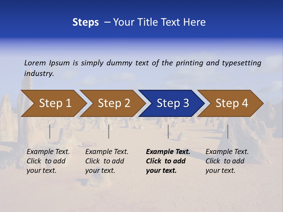 Sky Western Dry PowerPoint Template