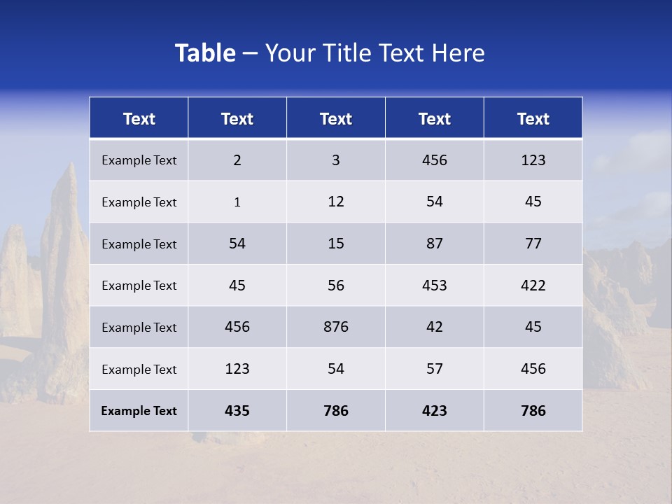 Sky Western Dry PowerPoint Template