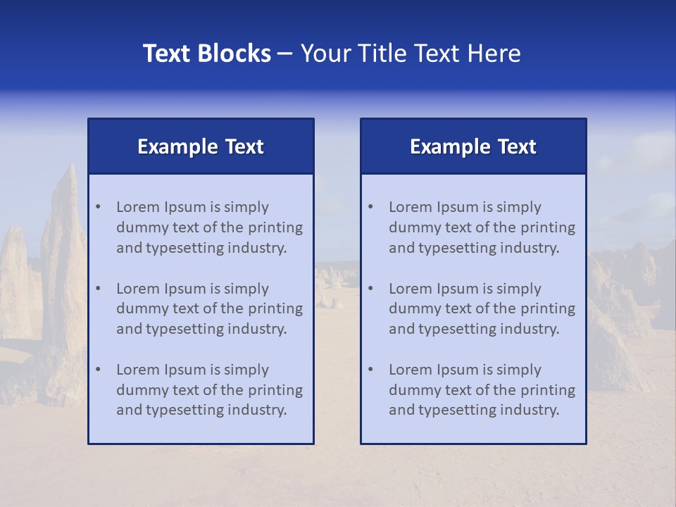 Sky Western Dry PowerPoint Template