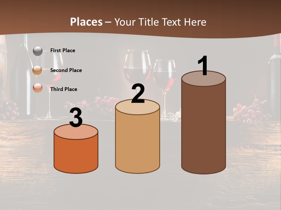 Cold Bunch Wine PowerPoint Template