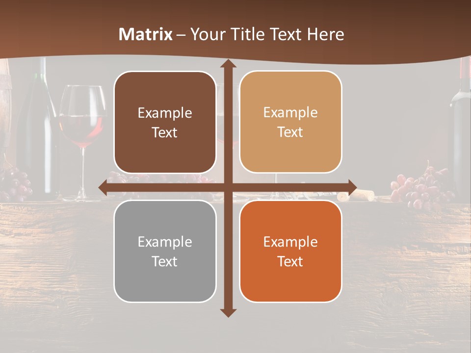 Cold Bunch Wine PowerPoint Template