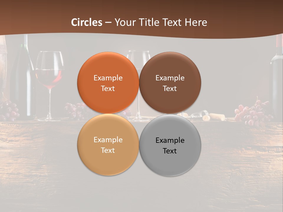Cold Bunch Wine PowerPoint Template