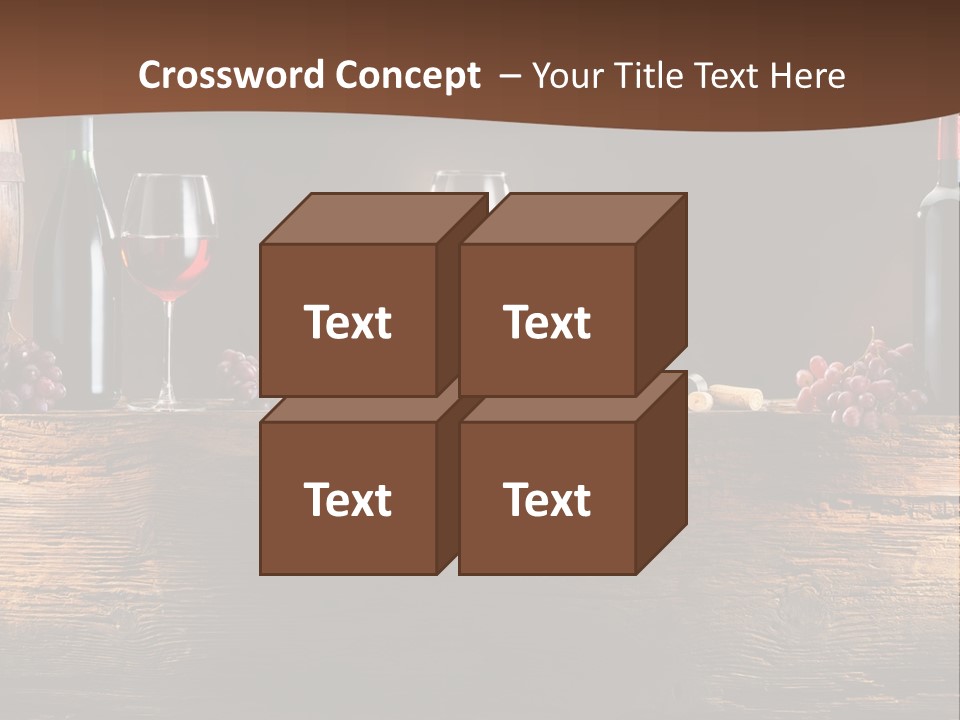 Cold Bunch Wine PowerPoint Template