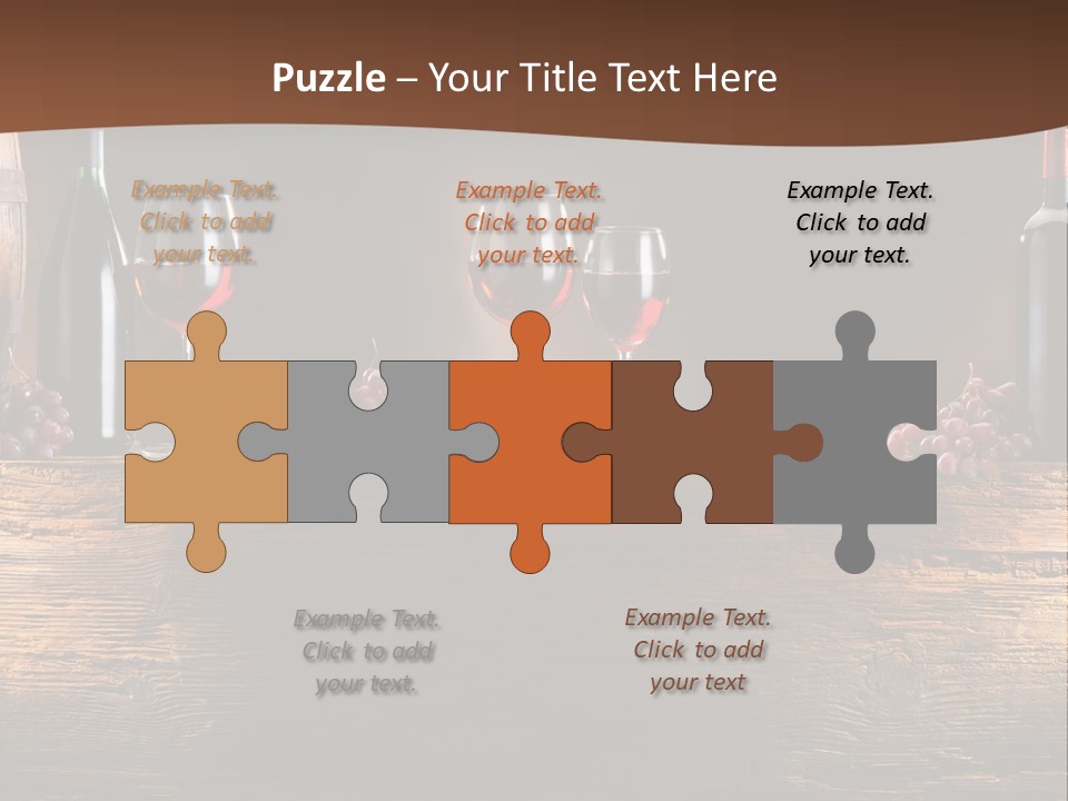 Cold Bunch Wine PowerPoint Template