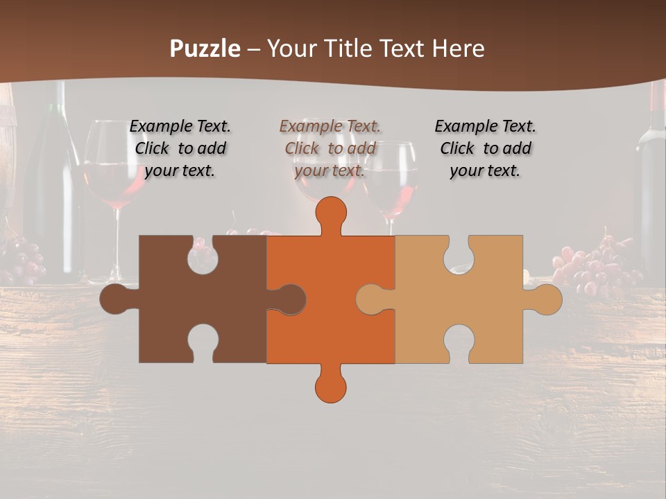 Cold Bunch Wine PowerPoint Template