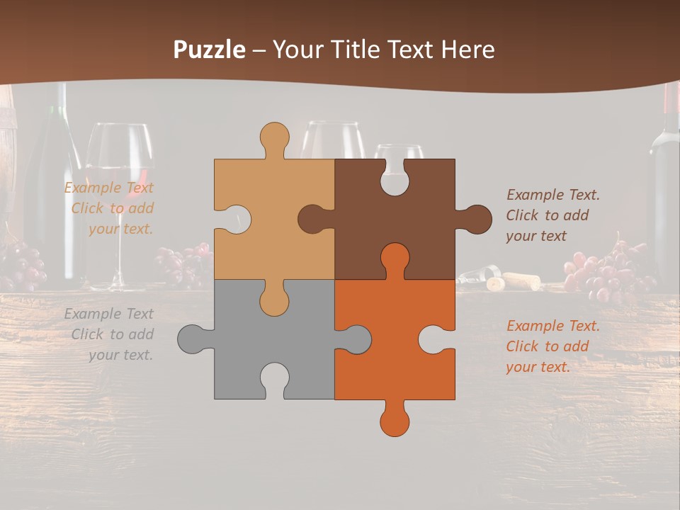 Cold Bunch Wine PowerPoint Template