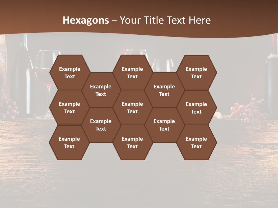 Cold Bunch Wine PowerPoint Template