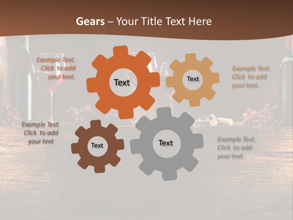 Cold Bunch Wine PowerPoint Template