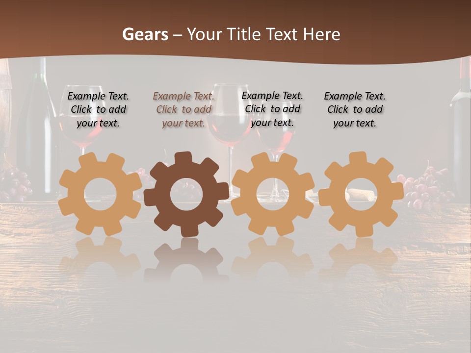 Cold Bunch Wine PowerPoint Template