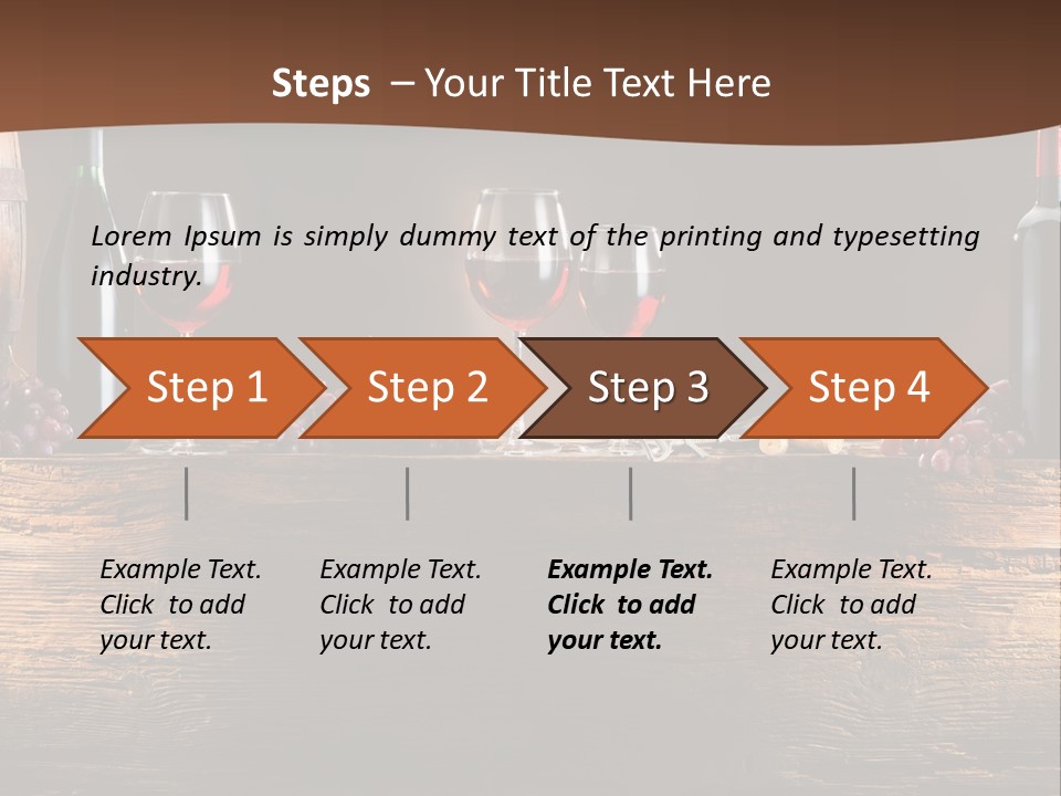 Cold Bunch Wine PowerPoint Template