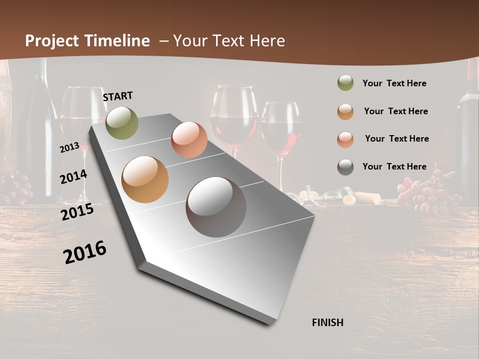 Cold Bunch Wine PowerPoint Template