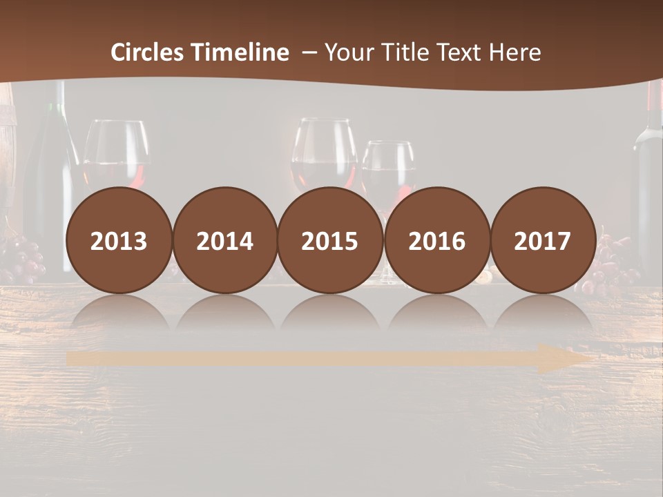 Cold Bunch Wine PowerPoint Template