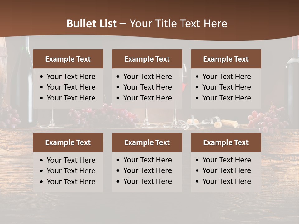 Cold Bunch Wine PowerPoint Template