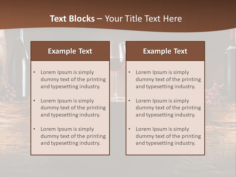 Cold Bunch Wine PowerPoint Template
