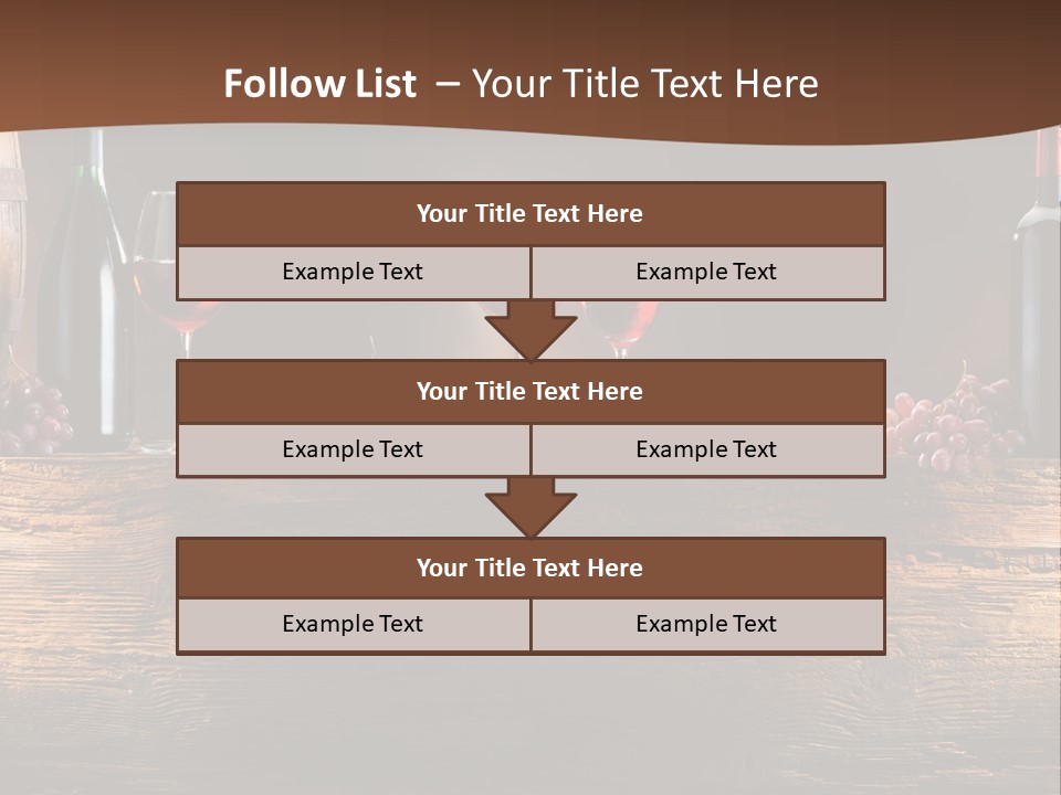 Cold Bunch Wine PowerPoint Template