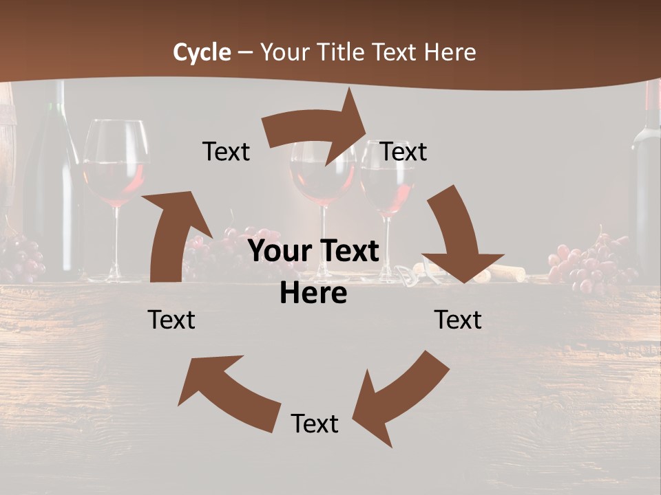 Cold Bunch Wine PowerPoint Template