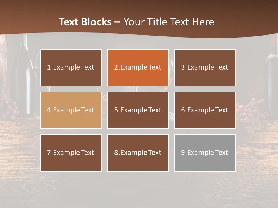 Cold Bunch Wine PowerPoint Template