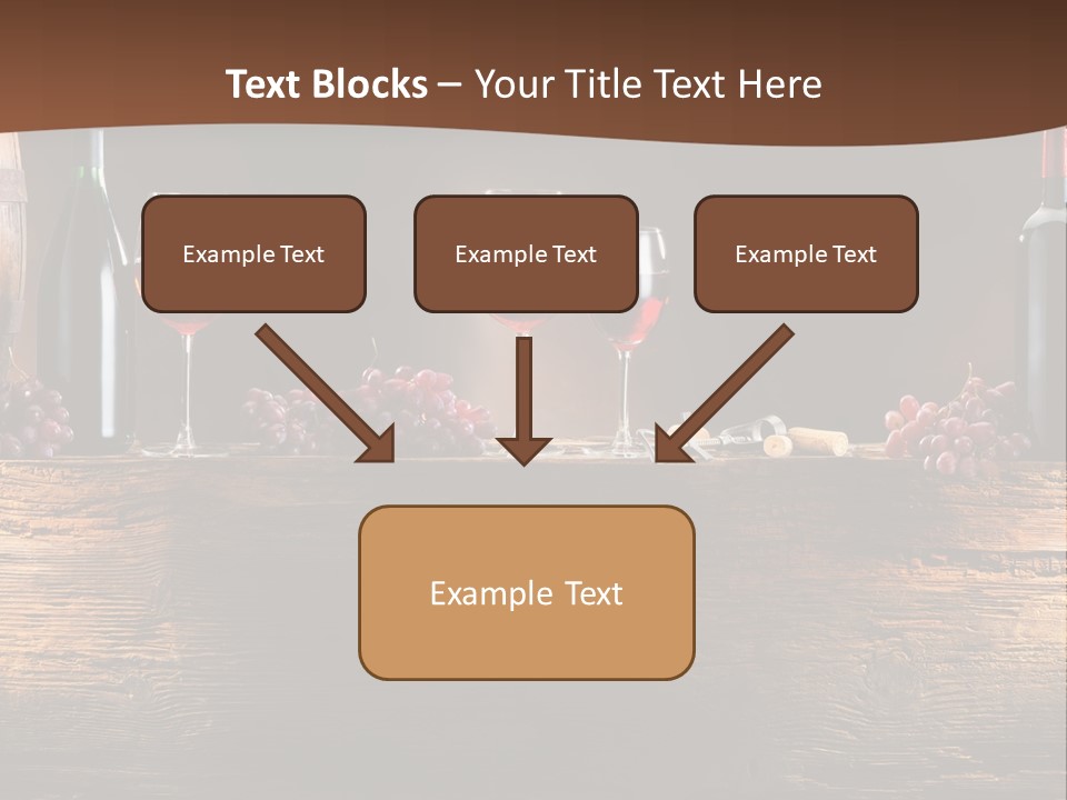 Cold Bunch Wine PowerPoint Template