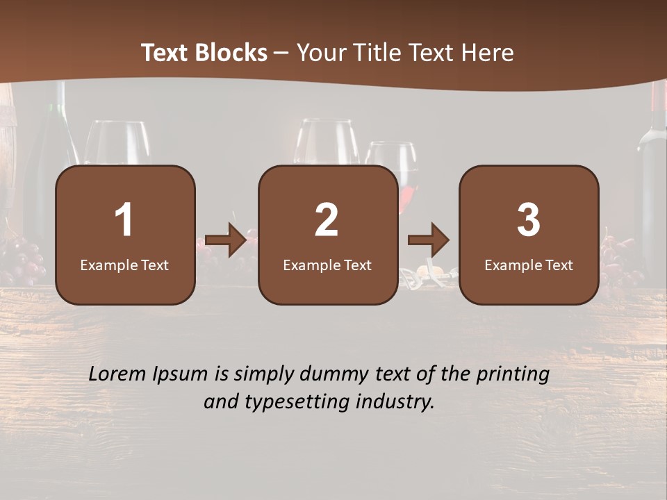 Cold Bunch Wine PowerPoint Template