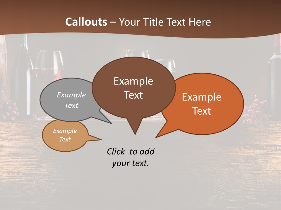 Cold Bunch Wine PowerPoint Template