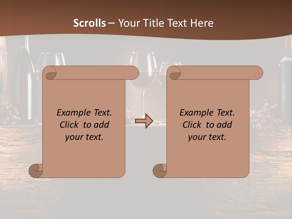 Cold Bunch Wine PowerPoint Template