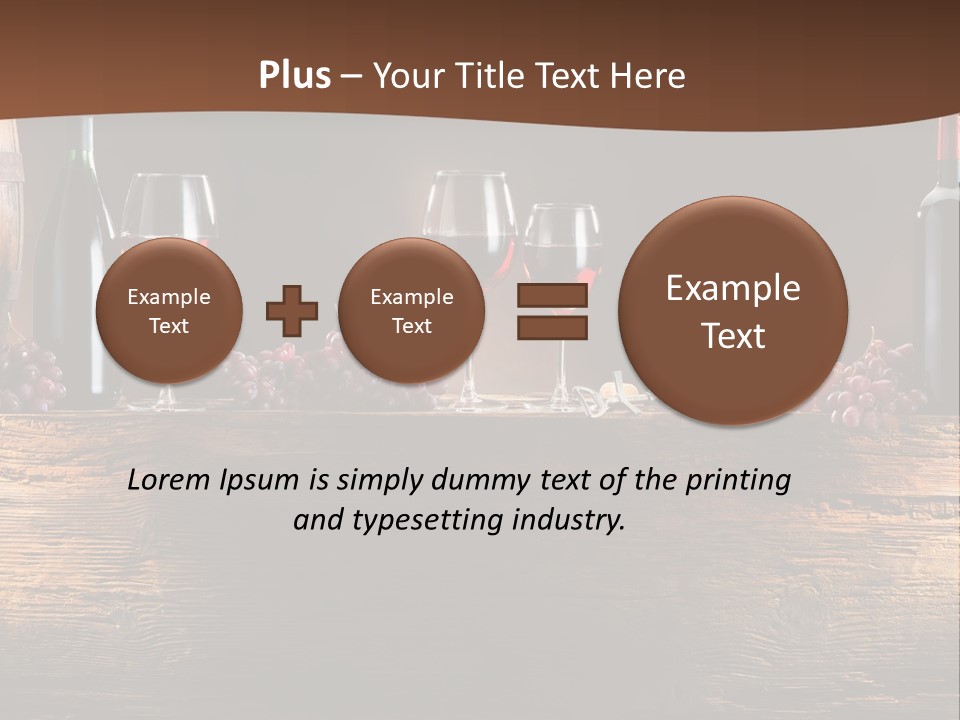 Cold Bunch Wine PowerPoint Template