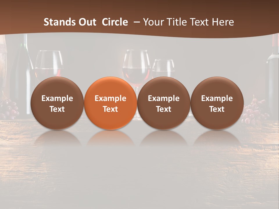 Cold Bunch Wine PowerPoint Template