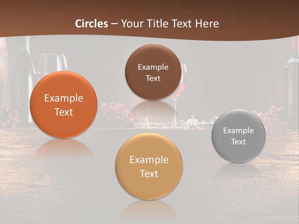 Cold Bunch Wine PowerPoint Template