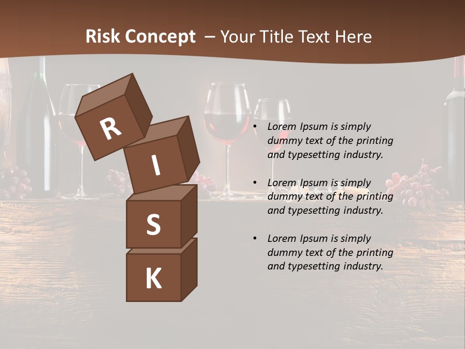 Cold Bunch Wine PowerPoint Template