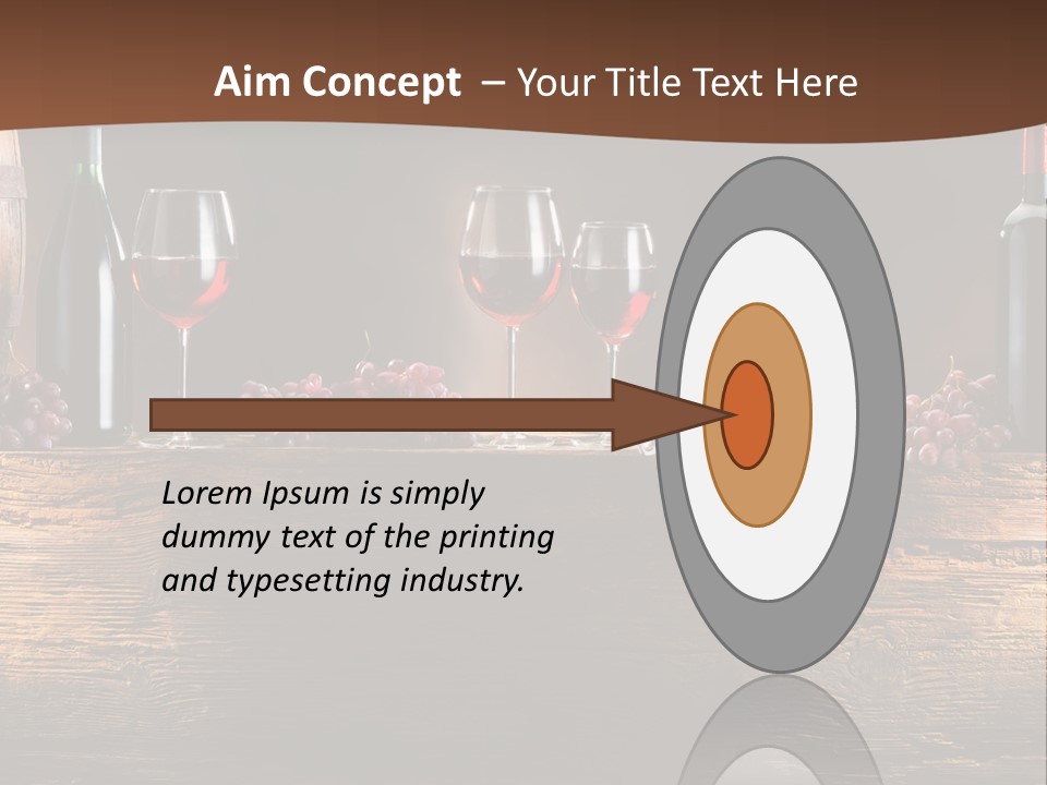 Cold Bunch Wine PowerPoint Template