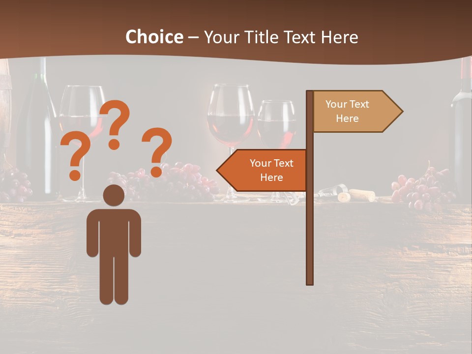 Cold Bunch Wine PowerPoint Template