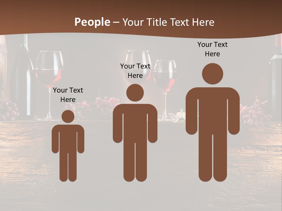 Cold Bunch Wine PowerPoint Template