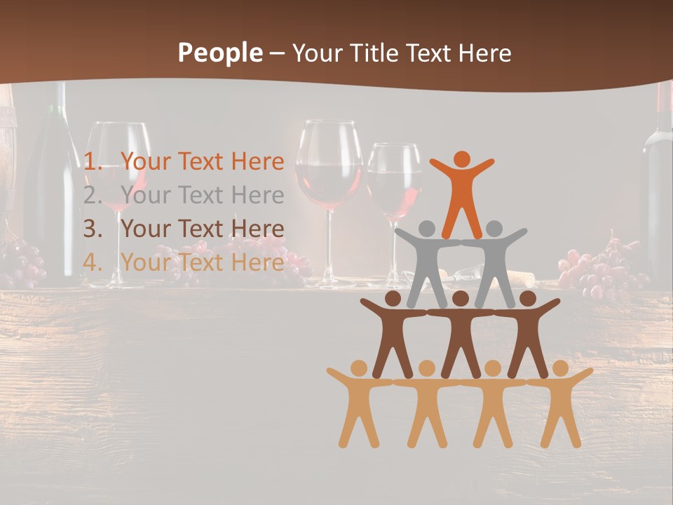 Cold Bunch Wine PowerPoint Template