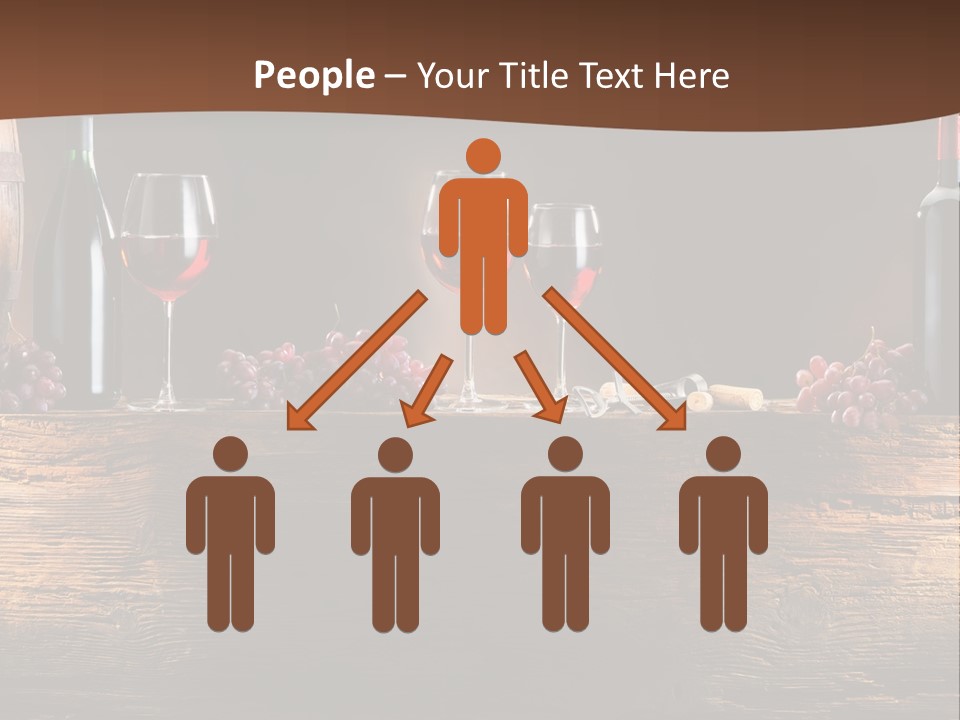 Cold Bunch Wine PowerPoint Template