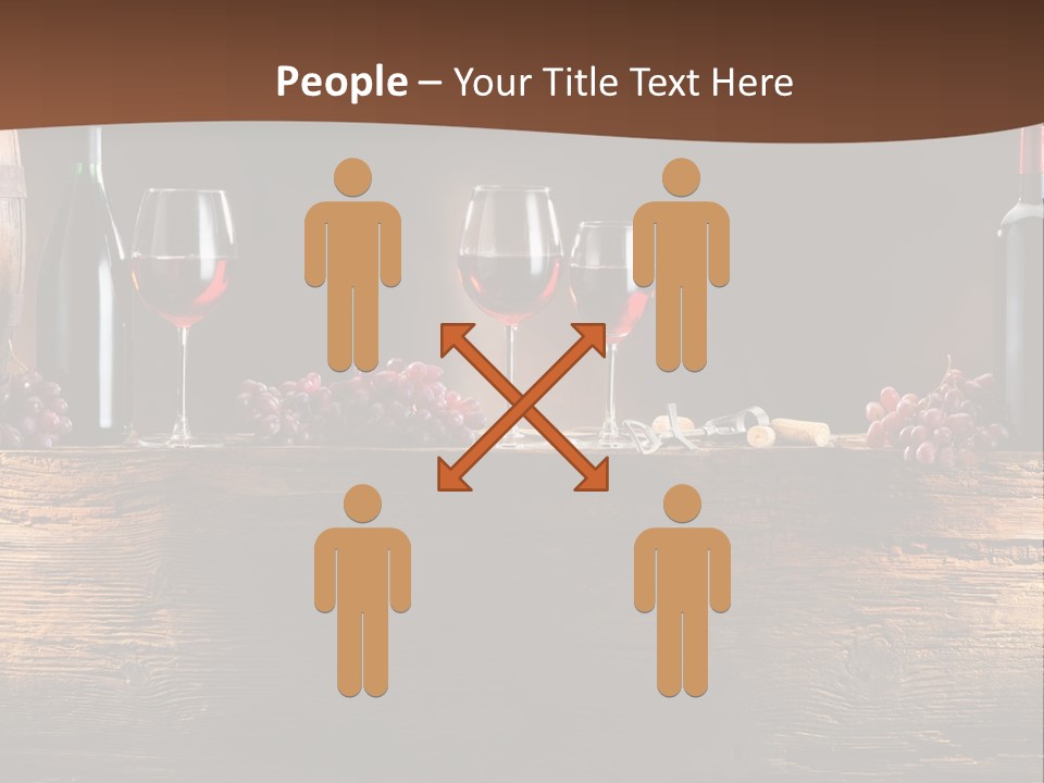 Cold Bunch Wine PowerPoint Template