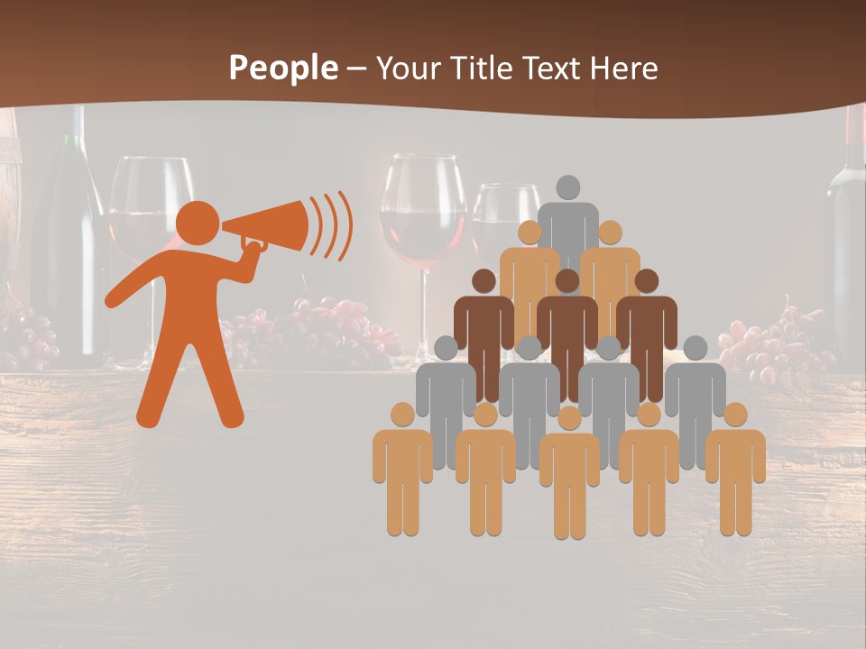 Cold Bunch Wine PowerPoint Template