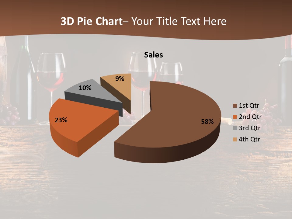 Cold Bunch Wine PowerPoint Template