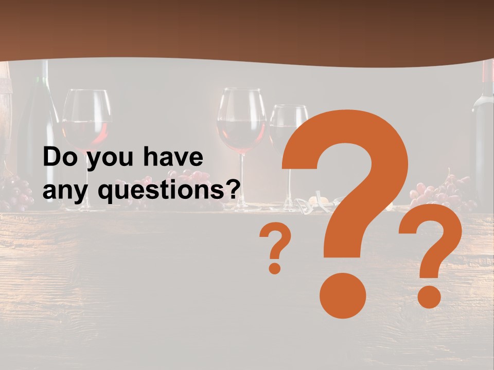 Cold Bunch Wine PowerPoint Template