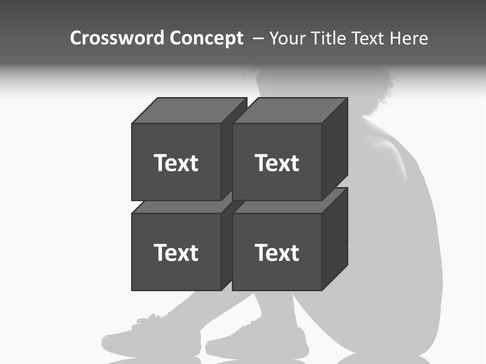 A Woman Sitting On The Ground With Her Hand On Her Head PowerPoint Template