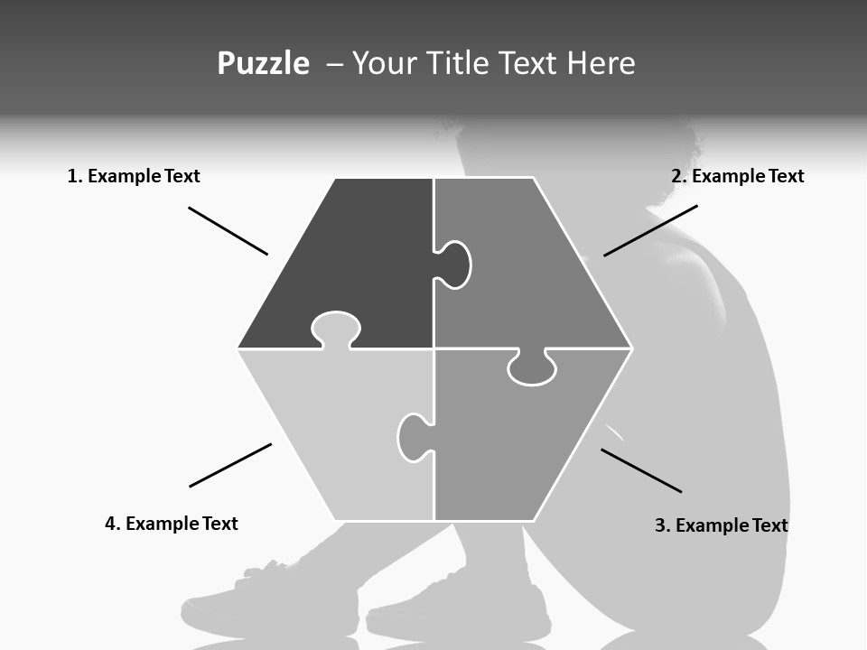 A Woman Sitting On The Ground With Her Hand On Her Head PowerPoint Template