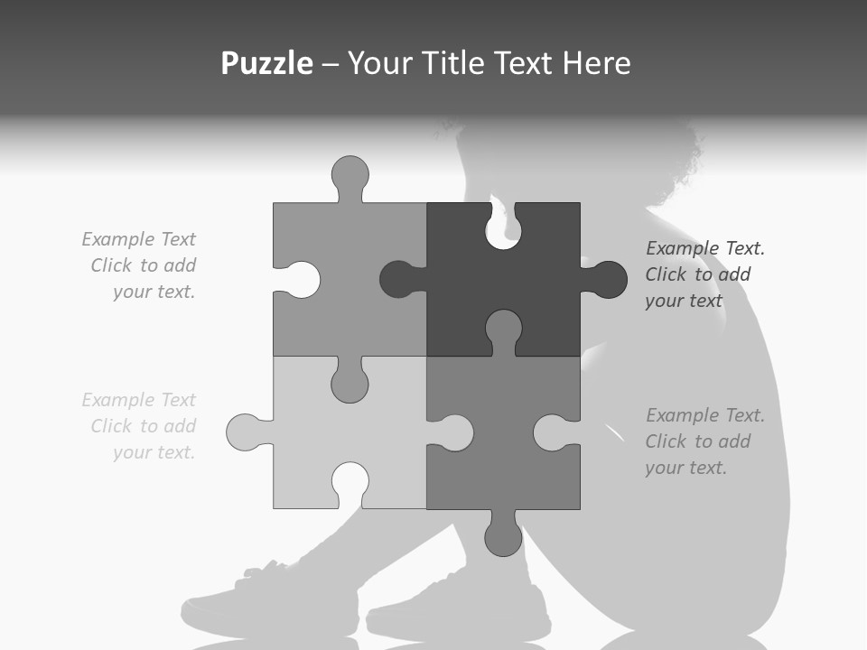 A Woman Sitting On The Ground With Her Hand On Her Head PowerPoint Template