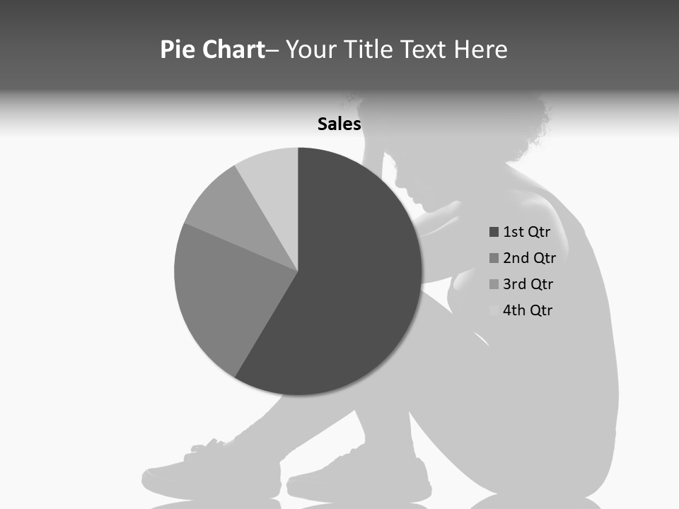 A Woman Sitting On The Ground With Her Hand On Her Head PowerPoint Template