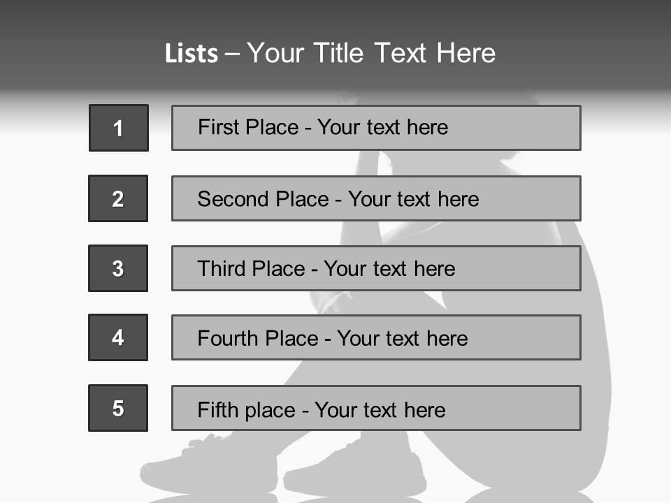 A Woman Sitting On The Ground With Her Hand On Her Head PowerPoint Template