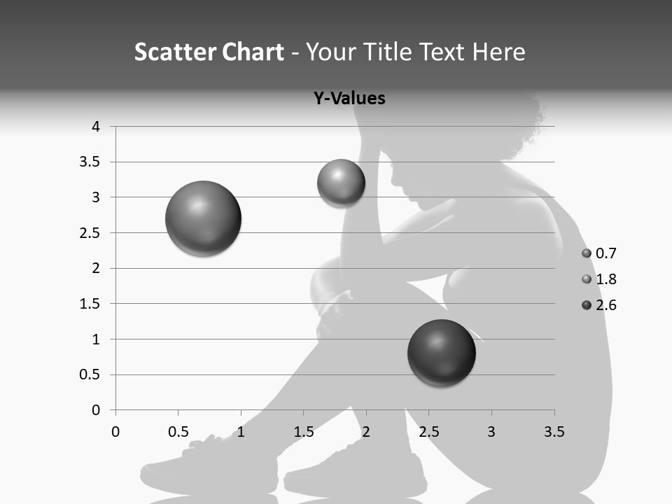 A Woman Sitting On The Ground With Her Hand On Her Head PowerPoint Template