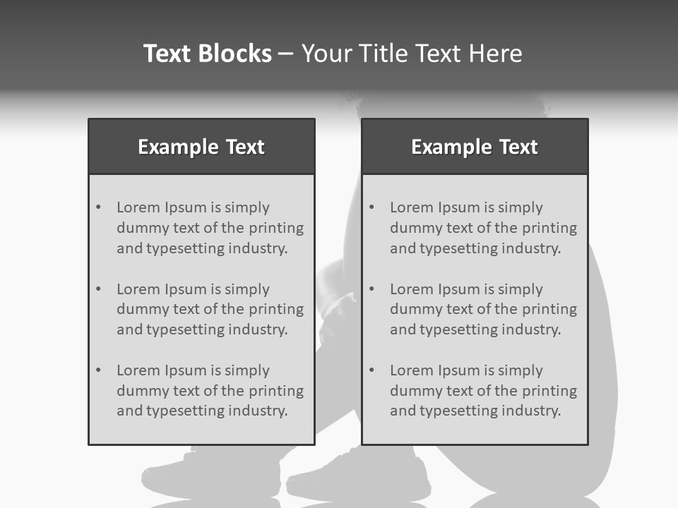 A Woman Sitting On The Ground With Her Hand On Her Head PowerPoint Template