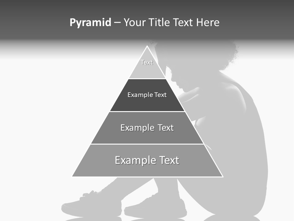 A Woman Sitting On The Ground With Her Hand On Her Head PowerPoint Template