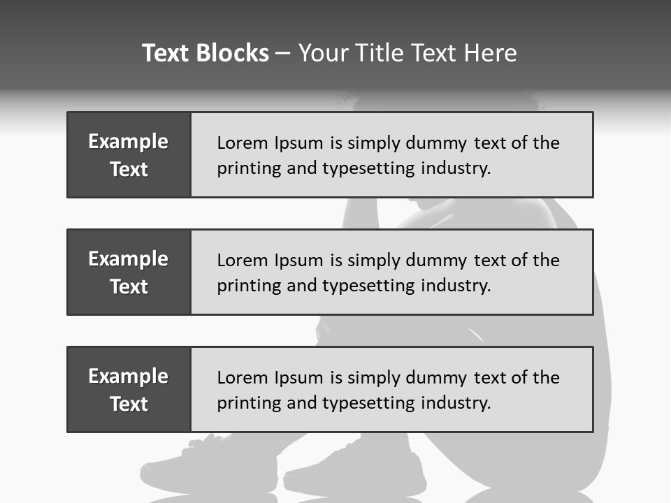 A Woman Sitting On The Ground With Her Hand On Her Head PowerPoint Template