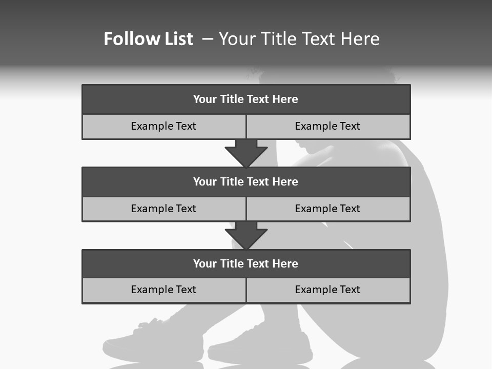 A Woman Sitting On The Ground With Her Hand On Her Head PowerPoint Template