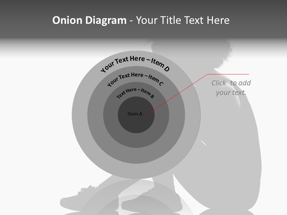 A Woman Sitting On The Ground With Her Hand On Her Head PowerPoint Template