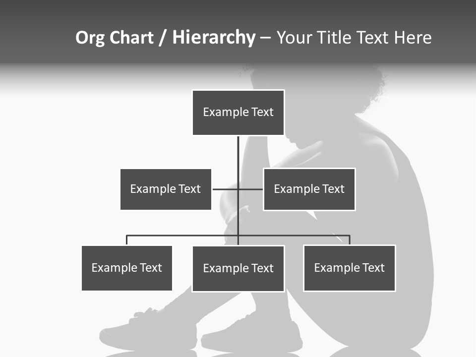 A Woman Sitting On The Ground With Her Hand On Her Head PowerPoint Template